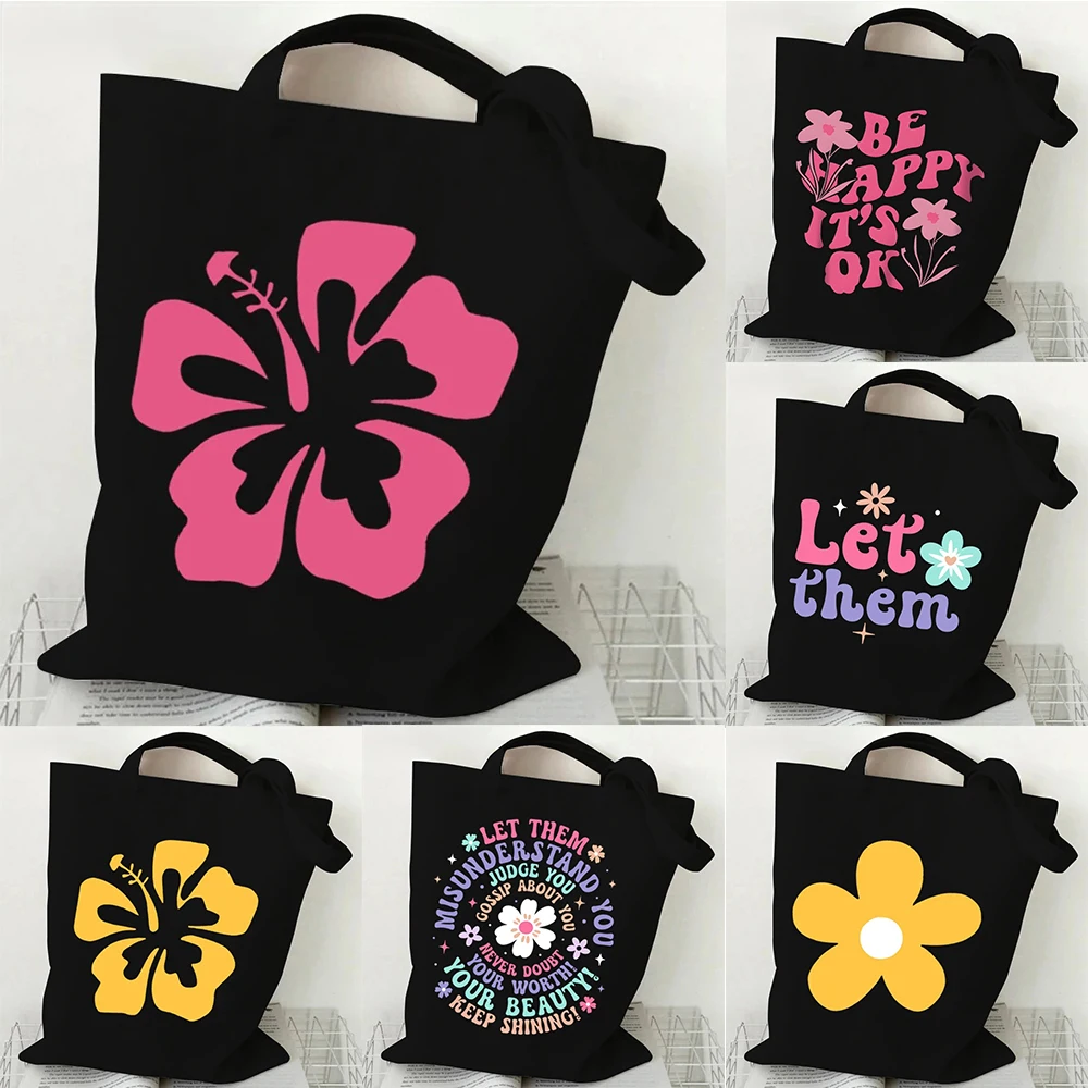 Women'S Reebok Bags - Floral Pattern Canvas Tote Bag Inspirational