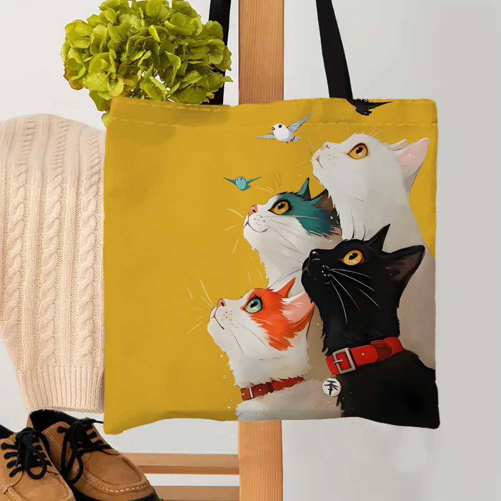 Women'S Reebok Bags - 1pc Stacked Cat Handbag, Reusable Fashionable