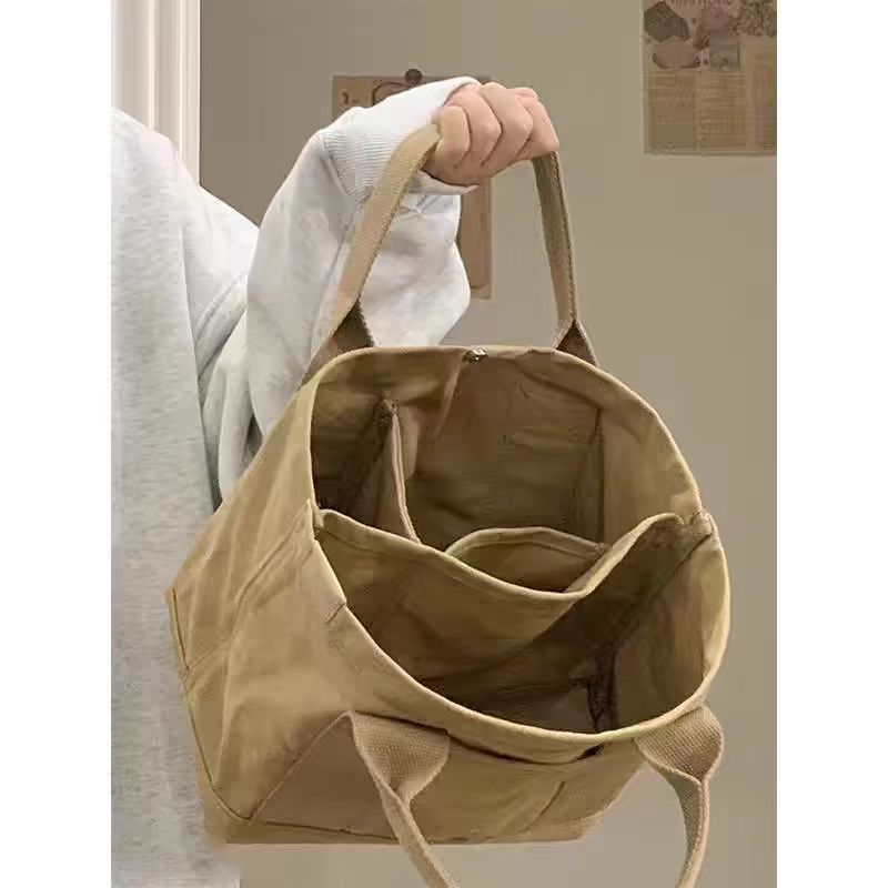 Women'S Reebok Bags - Simple Canvas Tote Bag Casual Handbag