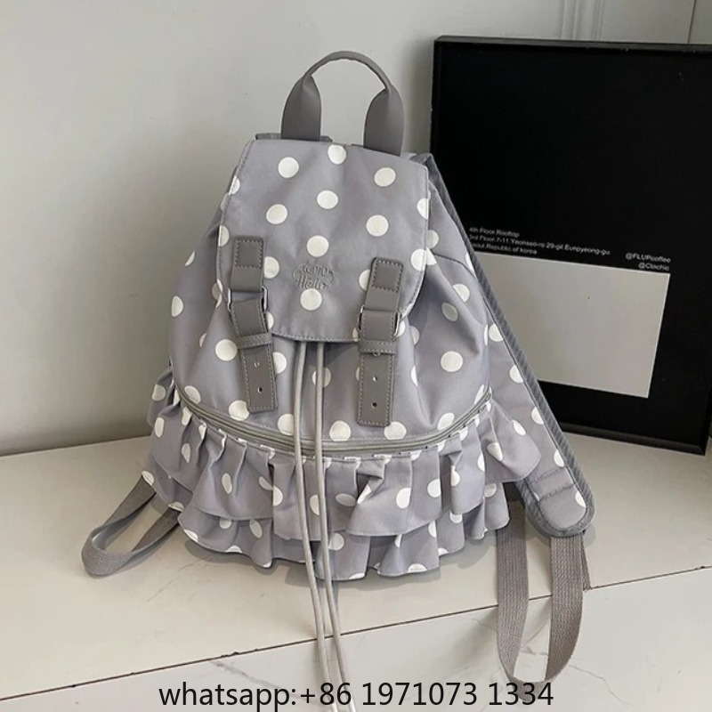 Ruffles Spliced Mochilas Mujer - Women'S Bags Holiday 评论和价格