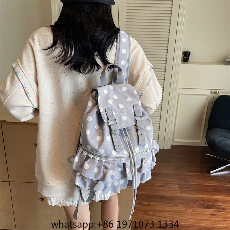 Ruffles Spliced Mochilas Mujer - Women'S Bags Holiday 评论和价格
