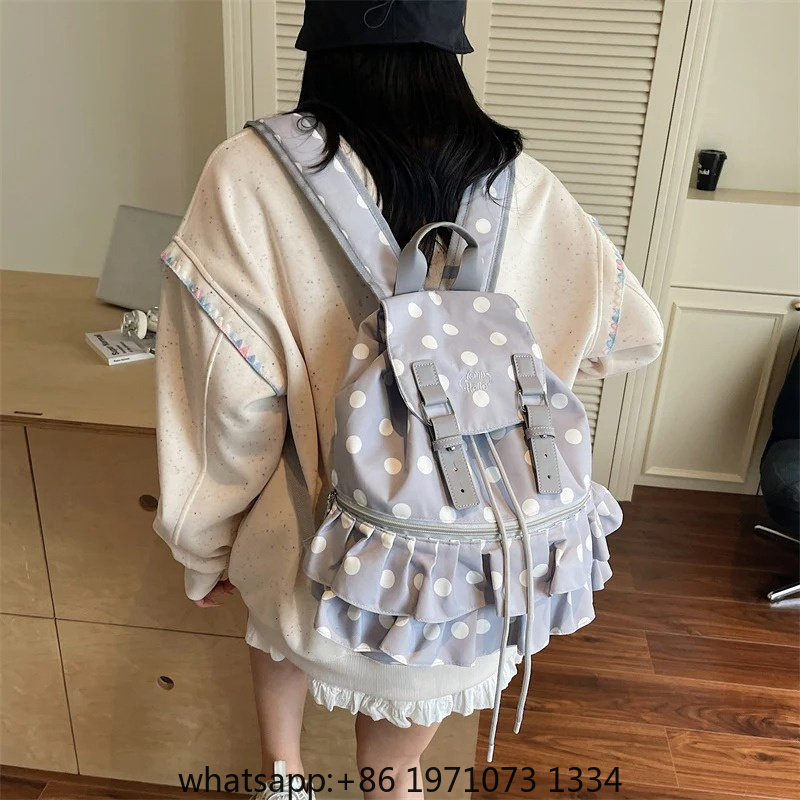 Ruffles Spliced Mochilas Mujer - Women'S Bags Holiday 评论和价格