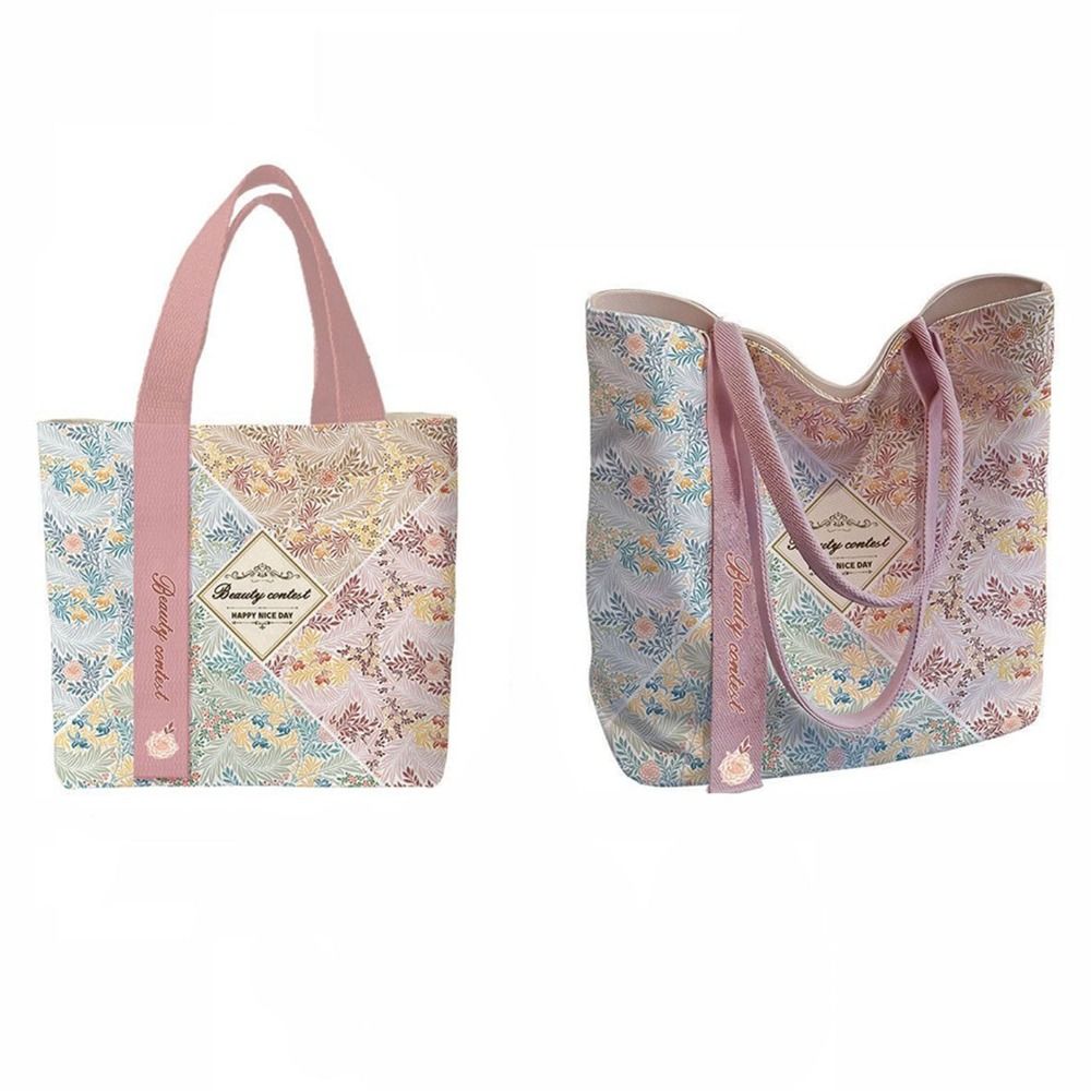 Portable Floral Canvas Tote Ba - Women'S Reebok Bags 评论和价格
