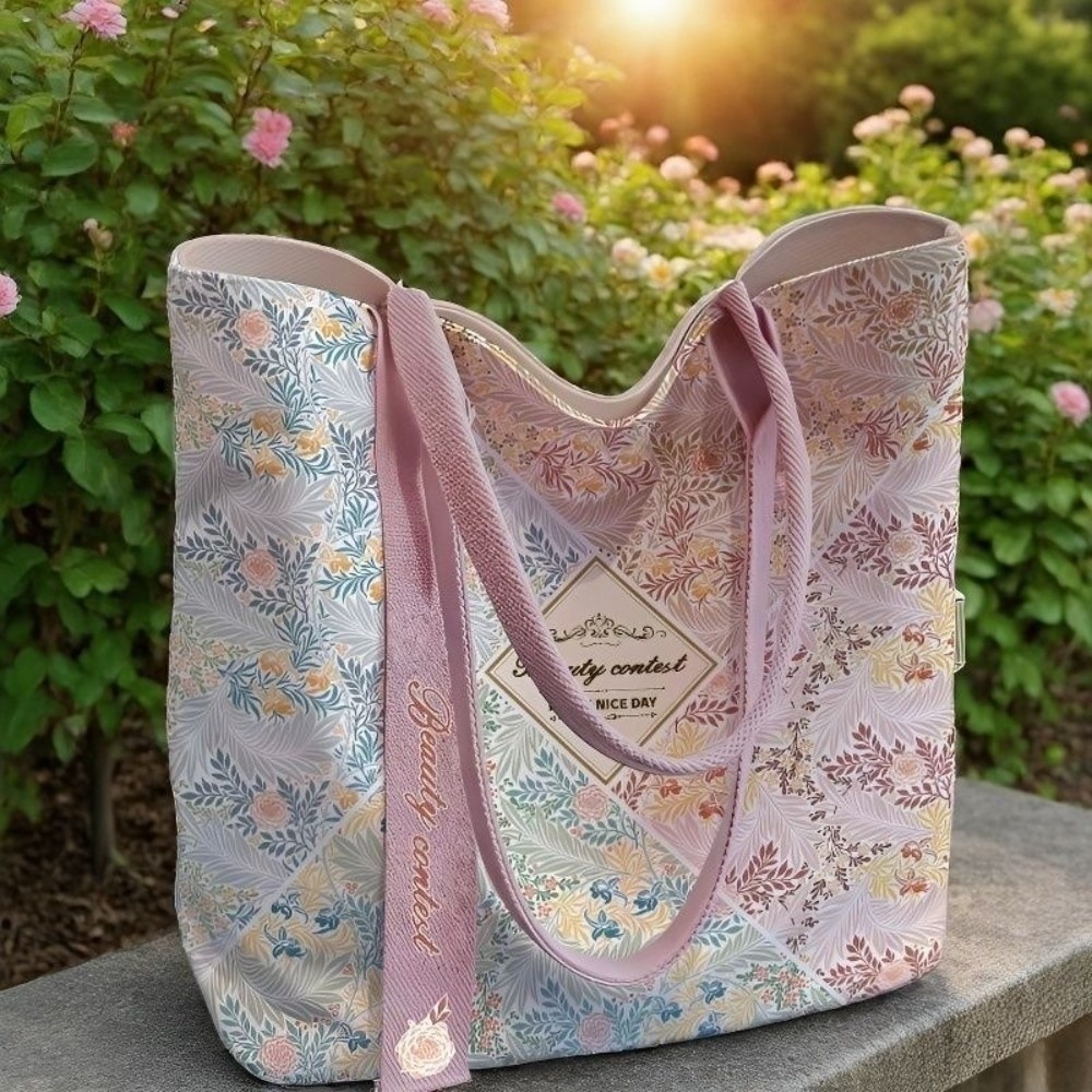 Portable Floral Canvas Tote Ba - Women'S Reebok Bags 评论和价格