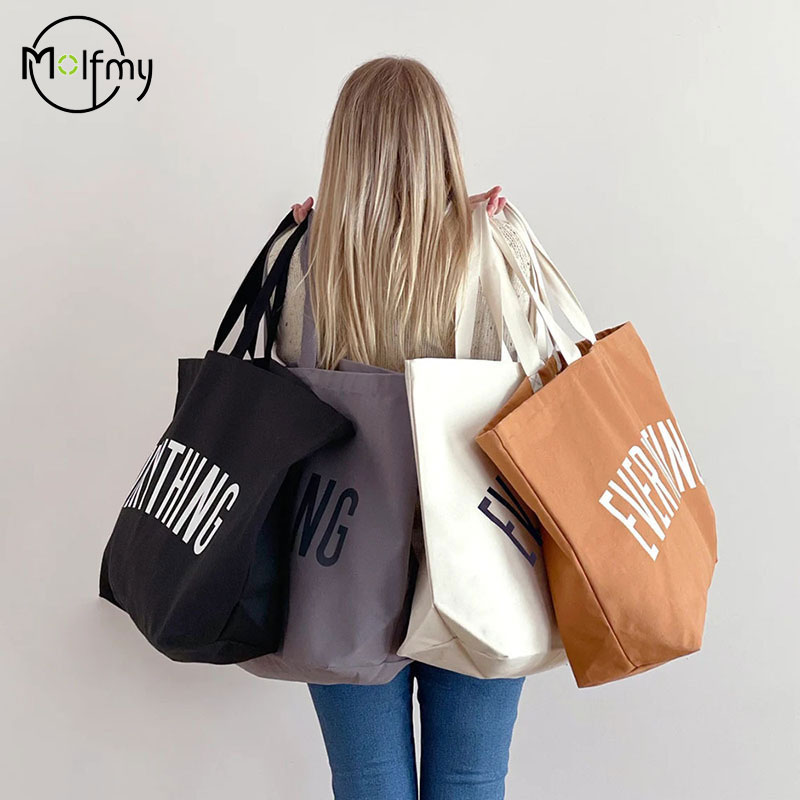 Large Capacity Canvas Tote Bag - Women Bags Low Price 评论和价格