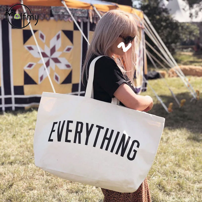 Large Capacity Canvas Tote Bag - Women Bags Low Price 评论和价格