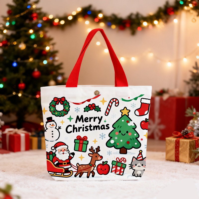 Christmas Tote Gift Bag Snowma - Women'S Bags Holiday 评论和价格