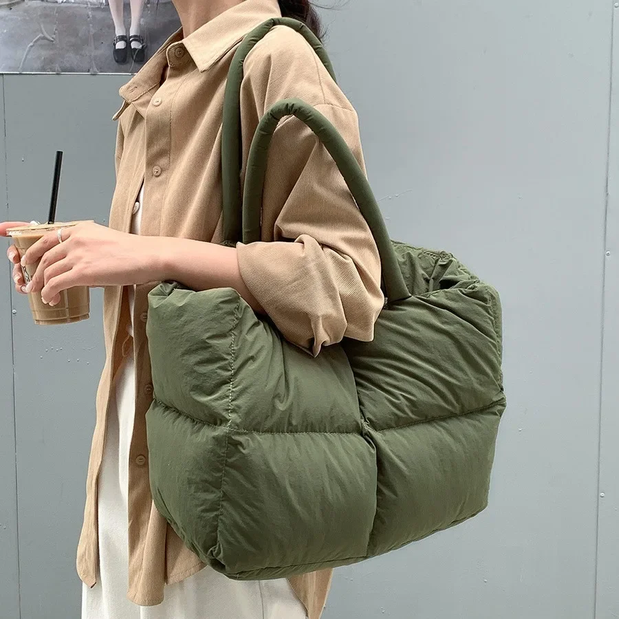 Cotton Padded Tote Large Quilt - Women Bags Low Price 评论和价格
