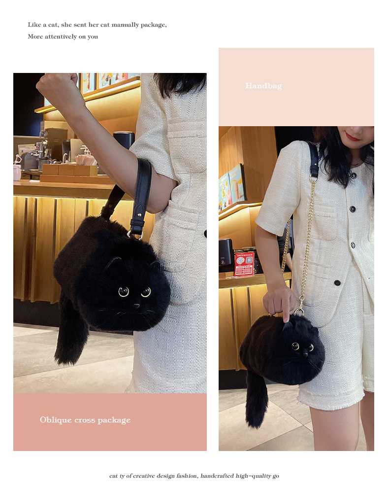 JIAERDI Lolita Plush Cute Cat  - Women Bags Low Price 评论和价格