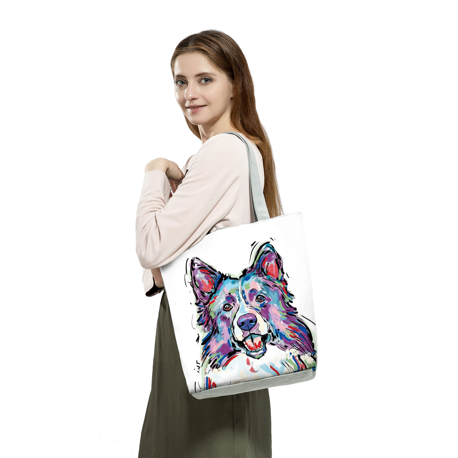Casual Collie Dog Printed Hand - Women'S Reebok Bags 评论和价格