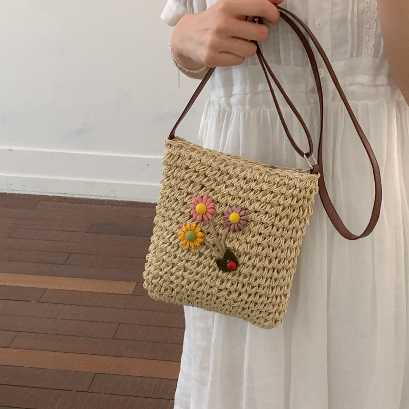 Women Woven Straw Crossbody Ba - Women'S Bags Holiday 评论和价格