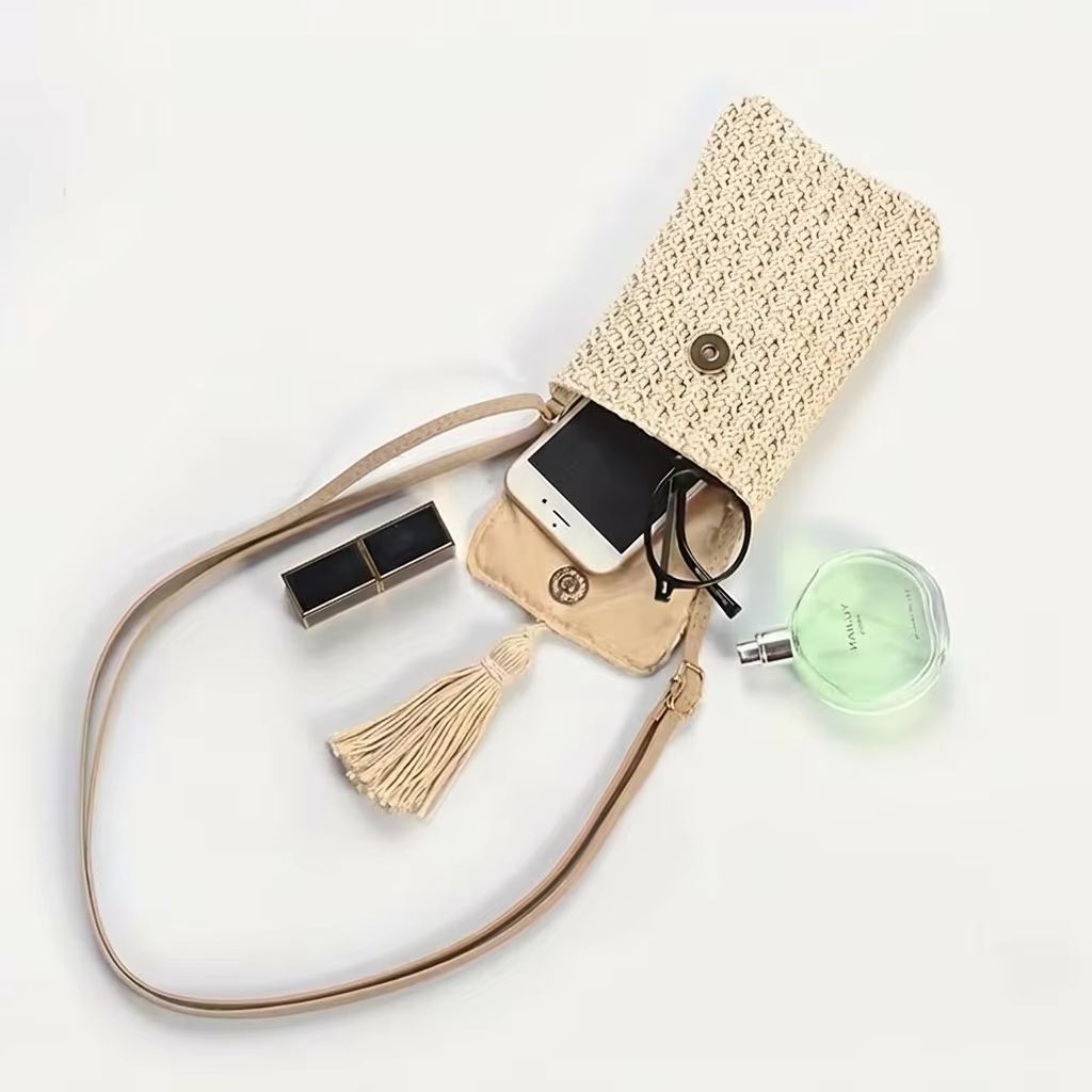 Straw Crossbody Bag Women Mini - Women'S Bags Holiday 评论和价格