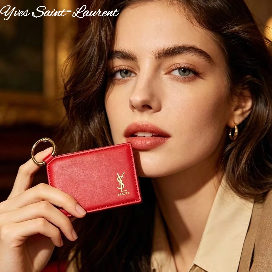 YSL  Red Leather Square Mini P - Women'S Bags Holiday 评论和价格